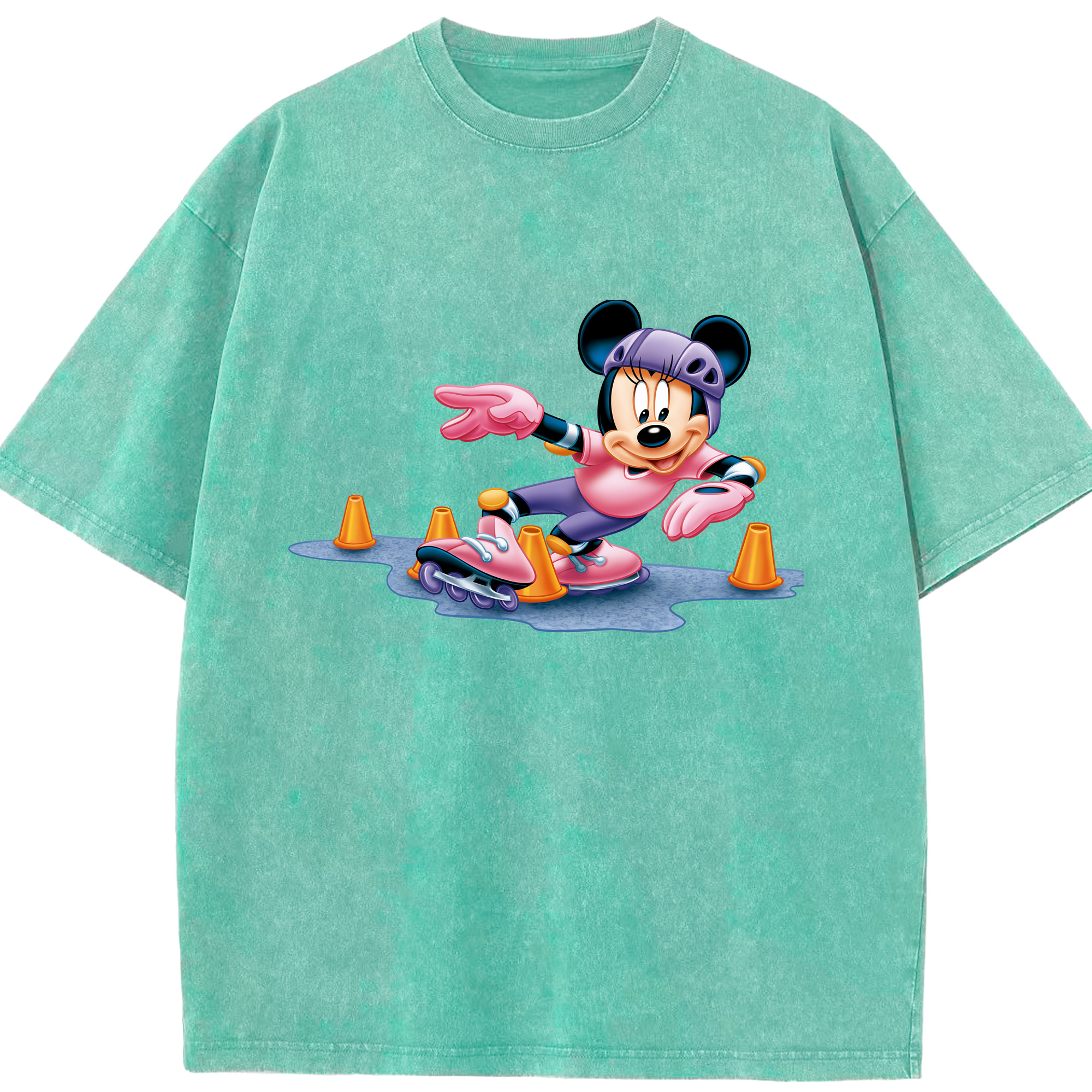 （画像用） ミッキーマウス Mickey Mouse 綿100% ヴィンテージ風 半袖Tシャツ（フロントプリント）